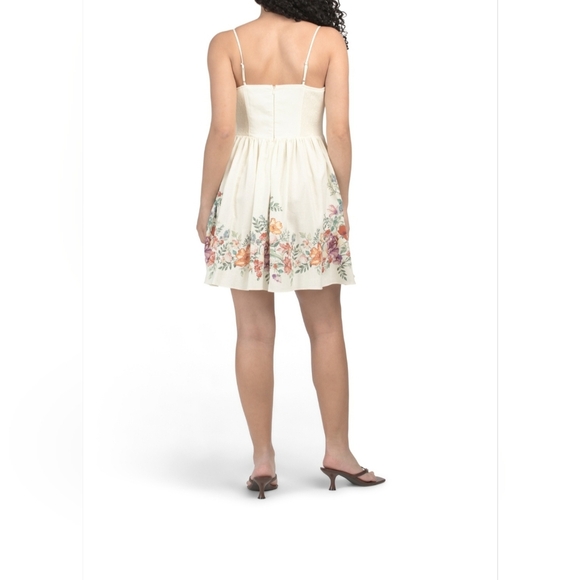 Calypso St. Barth Cream Floral Mini Dress - Picture 5 of 11